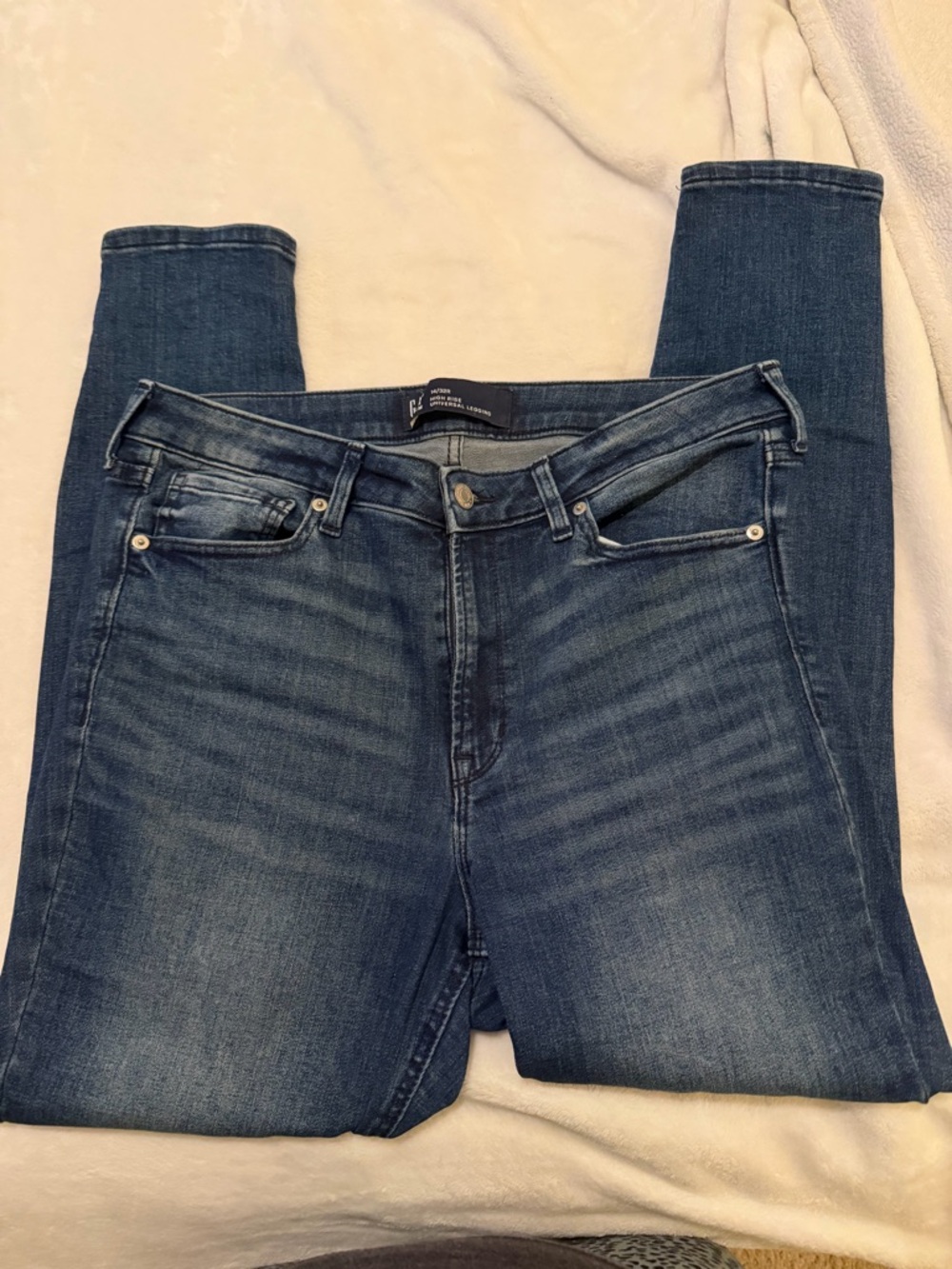 Gap Denim High Rise Universal Legging Jeans Women’s 14/32R Skinny Stretch Blue